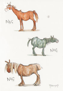 View Item Minter Temp Greetings Card 'Nag Nag Nag'